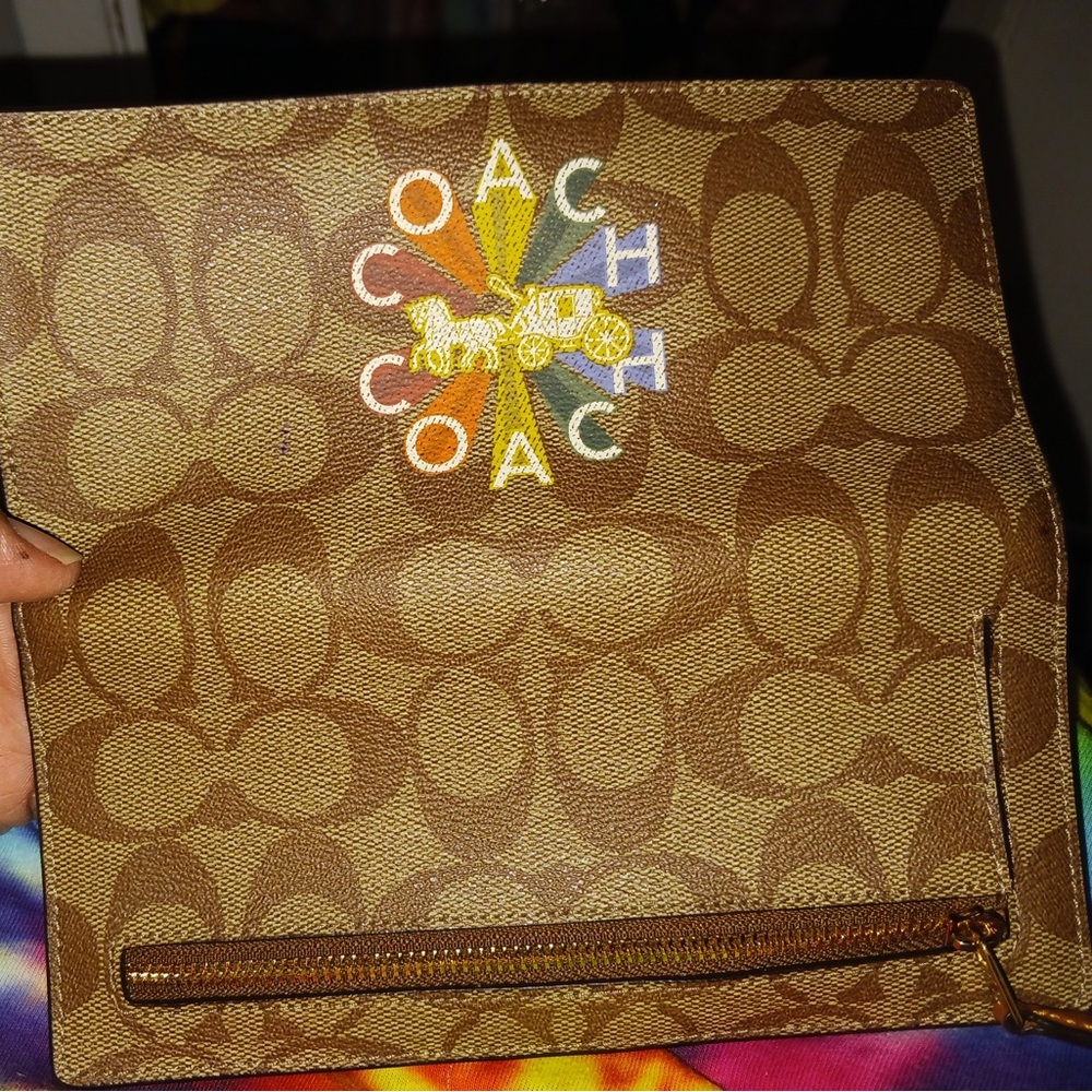 Slim coach wallet pride